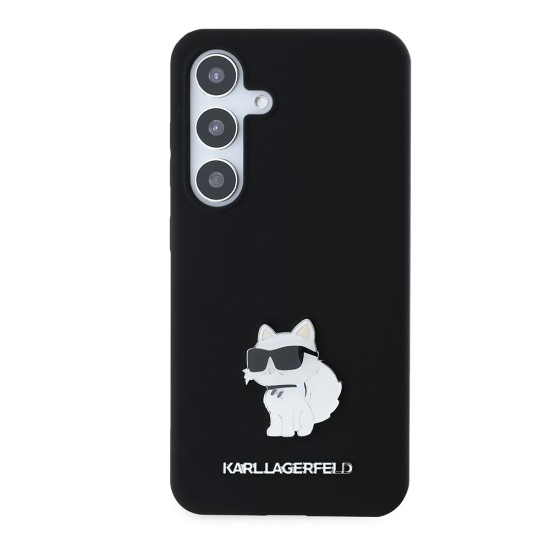 Husa pentru Samsung Galaxy S24 - Karl Lagerfeld Silicone (KLHCS24SSMHCNPK) - Choupette