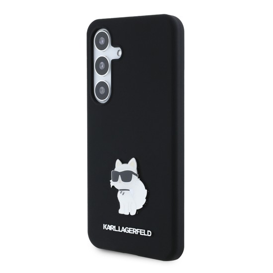 Husa pentru Samsung Galaxy S24 - Karl Lagerfeld Silicone (KLHCS24SSMHCNPK) - Choupette