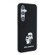 Husa pentru Samsung Galaxy S24 - Karl Lagerfeld Silicone (KLHCS24SSMHKCNPK) - Karl&Choupette Metal Pin