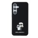 Husa pentru Samsung Galaxy S24 - Karl Lagerfeld Silicone (KLHCS24SSMHKCNPK) - Karl&Choupette Metal Pin