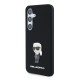 Husa pentru Samsung Galaxy S24 - Karl Lagerfeld Silicone (KLHCS24SSMHKNPK) - Ikonik Metal Pin