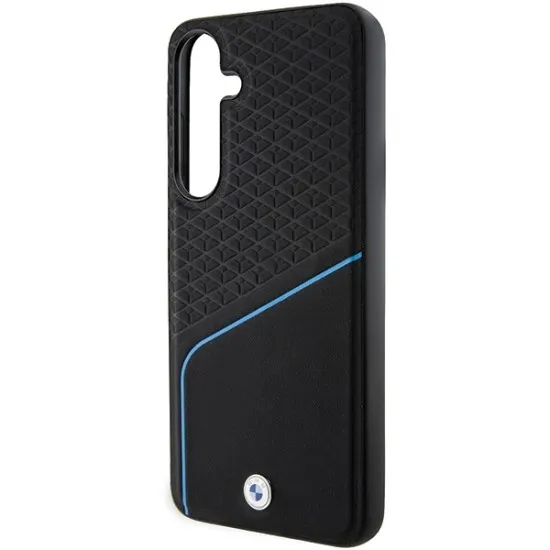 Husa pentru Samsung Galaxy S24 Plus - BMW Signature Leather Textured & Line MagSafe (BMHMS24M23RDCLK) - Black Husa pentru Samsung Galaxy S24 Plus - BMW Signature Leather Textured & Line MagSafe (BMHMS24M23RDCLK) - Black