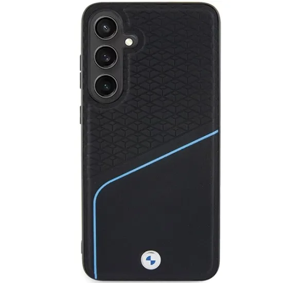 Husa pentru Samsung Galaxy S24 Plus - BMW Signature Leather Textured & Line MagSafe (BMHMS24M23RDCLK) - Black Husa pentru Samsung Galaxy S24 Plus - BMW Signature Leather Textured & Line MagSafe (BMHMS24M23RDCLK) - Black