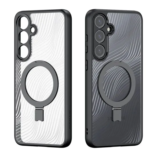 Husa pentru Samsung Galaxy S24 Plus - Dux Ducis Aimo MagSafe Magnetic Stand - Black Husa pentru Samsung Galaxy S24 Plus - Dux Ducis Aimo MagSafe Magnetic Stand - Black