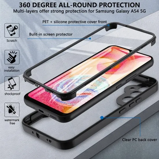 Husa pentru Samsung Galaxy S24 Plus + Folie - Techsuit ColorVerse 360 Series - Blue Husa pentru Samsung Galaxy S24 Plus + Folie - Techsuit ColorVerse 360 Series - Blue