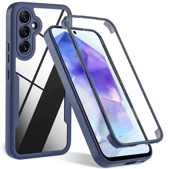 Husa pentru Samsung Galaxy S24 Plus + Folie - Techsuit ColorVerse 360 Series - Blue Husa pentru Samsung Galaxy S24 Plus + Folie - Techsuit ColorVerse 360 Series - Blue