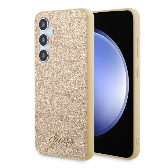 Husa pentru Samsung Galaxy S24 Plus - Guess Glitter Script (GUHCS24MHGGSHD) - Gold