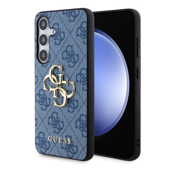 Husa pentru Samsung Galaxy S24 Plus - Guess Hardcase 4G Big Metal Logo (GUHCS24M4GMGBL) - Blue