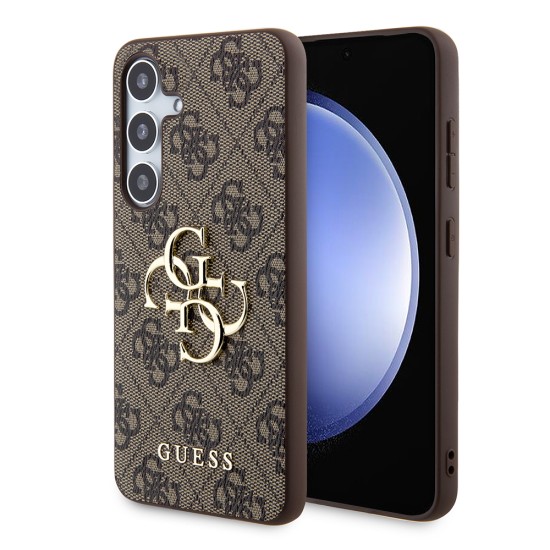 Husa pentru Samsung Galaxy S24 Plus - Guess Hardcase 4G Big Metal Logo (GUHCS24M4GMGBR) - Brown