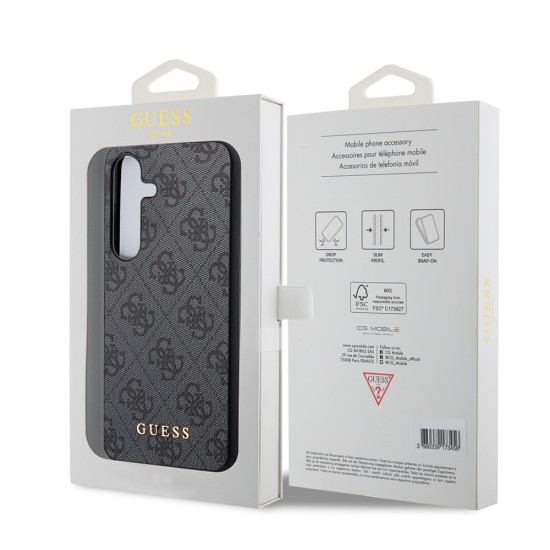 Husa pentru Samsung Galaxy S24 Plus - Guess Hardcase 4G Charms Collection (GUHCS24MGF4GGR) - Black