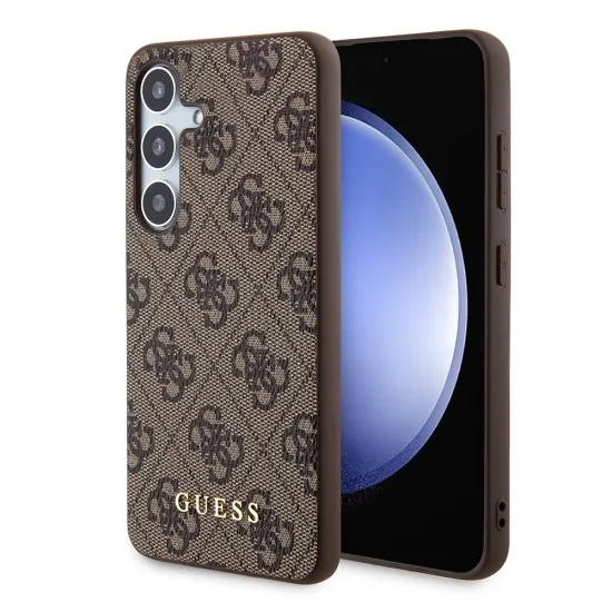 Husa pentru Samsung Galaxy S24 Plus - Guess Hardcase 4G Metal Gold Logo (GUHCS24MG4GFBR) - Brown Husa pentru Samsung Galaxy S24 Plus - Guess Hardcase 4G Metal Gold Logo (GUHCS24MG4GFBR) - Brown