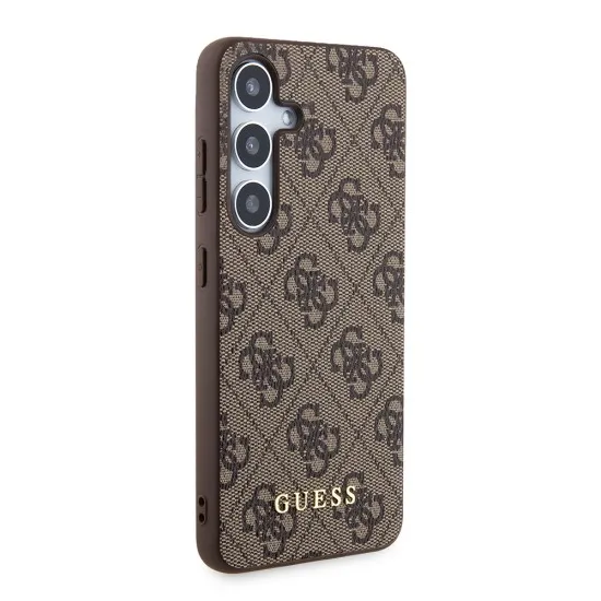 Husa pentru Samsung Galaxy S24 Plus - Guess Hardcase 4G Metal Gold Logo (GUHCS24MG4GFBR) - Brown Husa pentru Samsung Galaxy S24 Plus - Guess Hardcase 4G Metal Gold Logo (GUHCS24MG4GFBR) - Brown