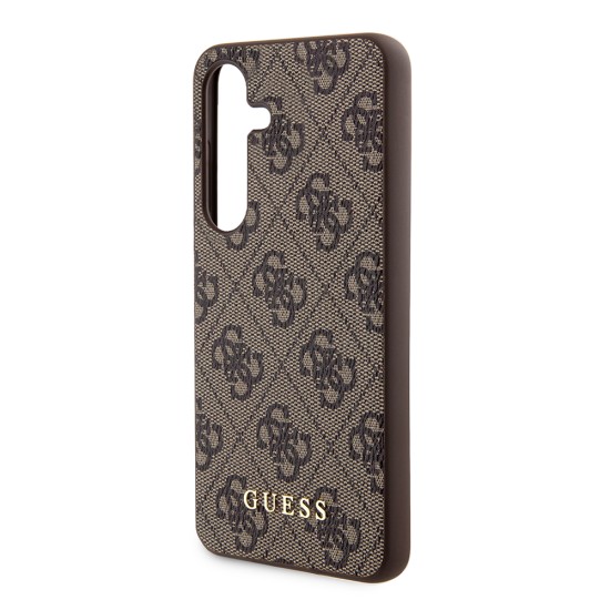 Husa pentru Samsung Galaxy S24 Plus - Guess Hardcase 4G Metal Gold Logo (GUHCS24MG4GFBR) - Brown