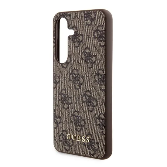Husa pentru Samsung Galaxy S24 Plus - Guess Hardcase 4G Metal Gold Logo (GUHCS24MG4GFBR) - Brown Husa pentru Samsung Galaxy S24 Plus - Guess Hardcase 4G Metal Gold Logo (GUHCS24MG4GFBR) - Brown