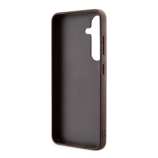 Husa pentru Samsung Galaxy S24 Plus - Guess Hardcase 4G Stripe Collection (GUHCS24MG4GLBR) - Brown