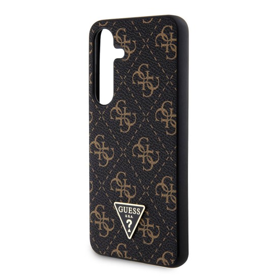 Husa pentru Samsung Galaxy S24 Plus - Guess Hardcase 4G Triangle Metal Logo (GUHCS24MPG4GPK) - Black