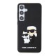 Husa pentru Samsung Galaxy S24 Plus - Karl Lagerfeld 3D Design (KLHCS24M3DRKCNK) - Rubber Karl&Choupette