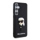 Husa pentru Samsung Galaxy S24 Plus - Karl Lagerfeld 3D Design (KLHCS24M3DRKINK) - Rubber Ikonik