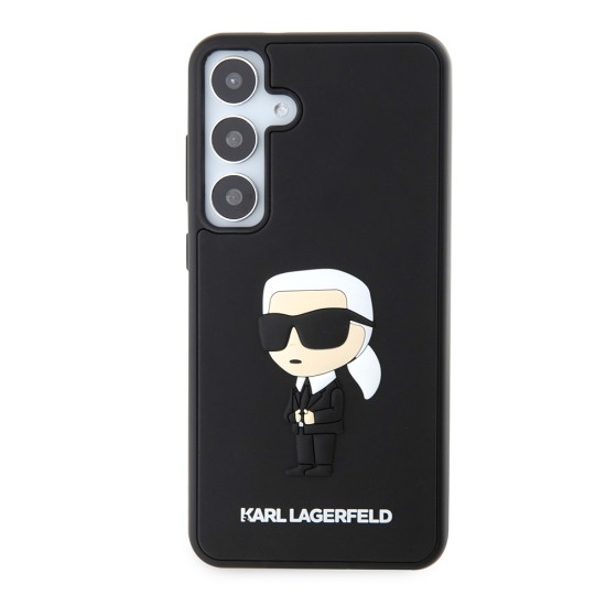 Husa pentru Samsung Galaxy S24 Plus - Karl Lagerfeld 3D Design (KLHCS24M3DRKINK) - Rubber Ikonik