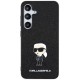 Husa pentru Samsung Galaxy S24 Plus - Karl Lagerfeld Hardcase Fixed Glitter (KLHCS24MGKNPSK) - Ikonik Logo