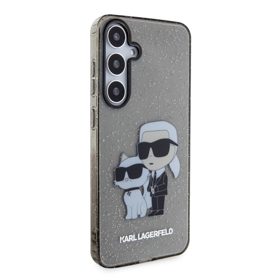 Husa pentru Samsung Galaxy S24 Plus - Karl Lagerfeld Hardcase Glitter (KLHCS24MHNKCTGK) - Karl&Choupette