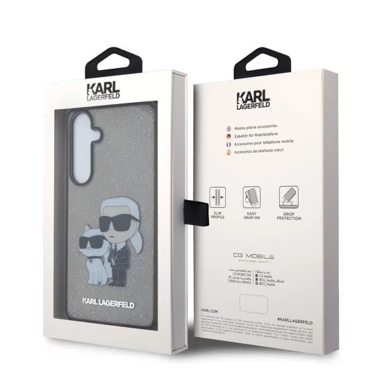 Husa pentru Samsung Galaxy S24 Plus - Karl Lagerfeld Hardcase Glitter (KLHCS24MHNKCTGK) - Karl&Choupette Husa pentru Samsung Galaxy S24 Plus - Karl Lagerfeld Hardcase Glitter (KLHCS24MHNKCTGK) - Karl&Choupette