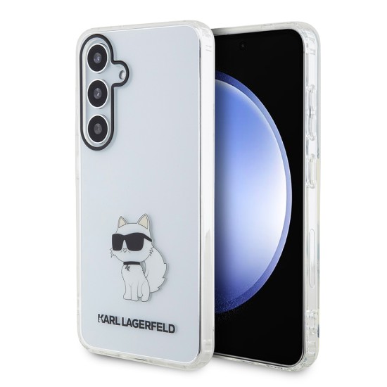 Husa pentru Samsung Galaxy S24 Plus - Karl Lagerfeld IML Luxury (KLHCS24MHNCHTCT) - Transparent Choupette