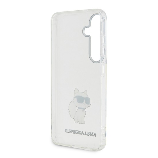 Husa pentru Samsung Galaxy S24 Plus - Karl Lagerfeld IML Luxury (KLHCS24MHNCHTCT) - Transparent Choupette