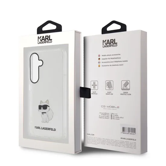 Husa pentru Samsung Galaxy S24 Plus - Karl Lagerfeld IML Luxury (KLHCS24MHNCHTCT) - Transparent Choupette Husa pentru Samsung Galaxy S24 Plus - Karl Lagerfeld IML Luxury (KLHCS24MHNCHTCT) - Transparent Choupette