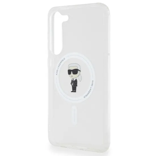Husa pentru Samsung Galaxy S24 Plus - Karl Lagerfeld IML Luxury MagSafe (KLHMS24MHFCKNOT) - Transparent Ikonik Husa pentru Samsung Galaxy S24 Plus - Karl Lagerfeld IML Luxury MagSafe (KLHMS24MHFCKNOT) - Transparent Ikonik