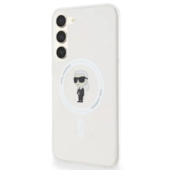 Husa pentru Samsung Galaxy S24 Plus - Karl Lagerfeld IML Luxury MagSafe (KLHMS24MHFCKNOT) - Transparent Ikonik Husa pentru Samsung Galaxy S24 Plus - Karl Lagerfeld IML Luxury MagSafe (KLHMS24MHFCKNOT) - Transparent Ikonik