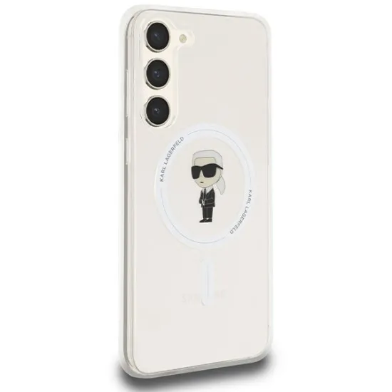 Husa pentru Samsung Galaxy S24 Plus - Karl Lagerfeld IML Luxury MagSafe (KLHMS24MHFCKNOT) - Transparent Ikonik Husa pentru Samsung Galaxy S24 Plus - Karl Lagerfeld IML Luxury MagSafe (KLHMS24MHFCKNOT) - Transparent Ikonik