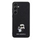 Husa pentru Samsung Galaxy S24 Plus - Karl Lagerfeld Saffiano (KLHCS24MPSAKCMPK) - Karl&Choupette Metal Pin