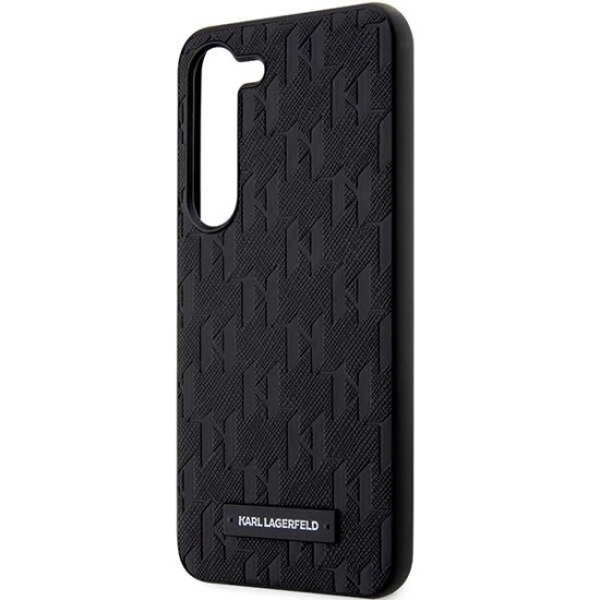 Husa pentru Samsung Galaxy S24 Plus - Karl Lagerfeld Saffiano (KLHCS24MSAKLHPK) - Mono Metal Logo