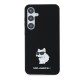 Husa pentru Samsung Galaxy S24 Plus - Karl Lagerfeld Silicone (KLHCS24MSMHCNPK) - Choupette Metal Pin