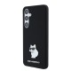 Husa pentru Samsung Galaxy S24 Plus - Karl Lagerfeld Silicone (KLHCS24MSMHCNPK) - Choupette Metal Pin