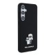 Husa pentru Samsung Galaxy S24 Plus - Karl Lagerfeld Silicone (KLHCS24MSMHKCNPK) - Karl&Choupette Metal Pin