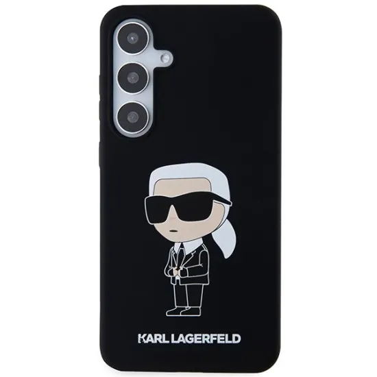Husa pentru Samsung Galaxy S24 Plus - Karl Lagerfeld Silicone (KLHCS24MSNIKBCK) - Ikonik Husa pentru Samsung Galaxy S24 Plus - Karl Lagerfeld Silicone (KLHCS24MSNIKBCK) - Ikonik