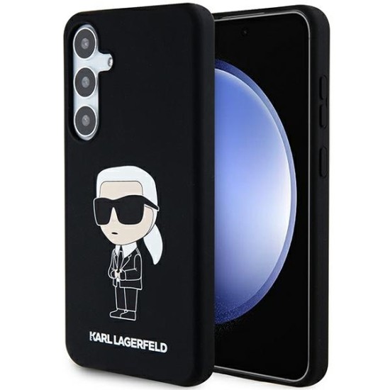 Husa pentru Samsung Galaxy S24 Plus - Karl Lagerfeld Silicone (KLHCS24MSNIKBCK) - Ikonik