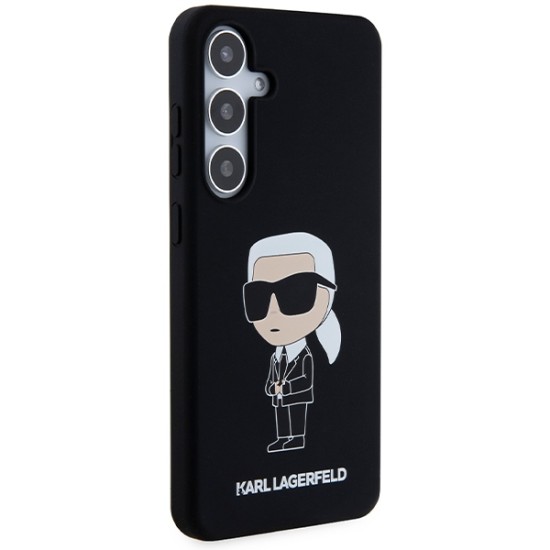 Husa pentru Samsung Galaxy S24 Plus - Karl Lagerfeld Silicone (KLHCS24MSNIKBCK) - Ikonik