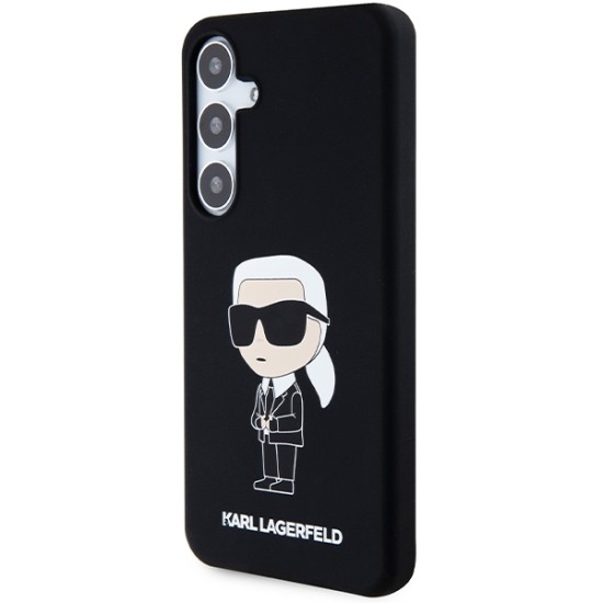 Husa pentru Samsung Galaxy S24 Plus - Karl Lagerfeld Silicone (KLHCS24MSNIKBCK) - Ikonik