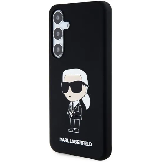 Husa pentru Samsung Galaxy S24 Plus - Karl Lagerfeld Silicone (KLHCS24MSNIKBCK) - Ikonik Husa pentru Samsung Galaxy S24 Plus - Karl Lagerfeld Silicone (KLHCS24MSNIKBCK) - Ikonik