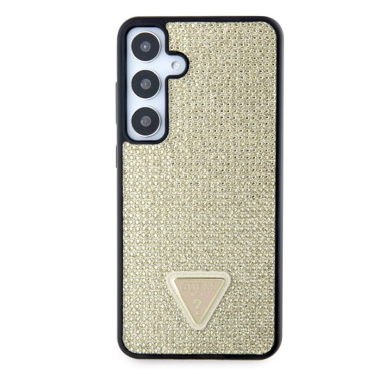 Husa pentru Samsung Galaxy S24 Plus - Rhinestone Triangle (GUHCS24MHDGPPD) - Gold