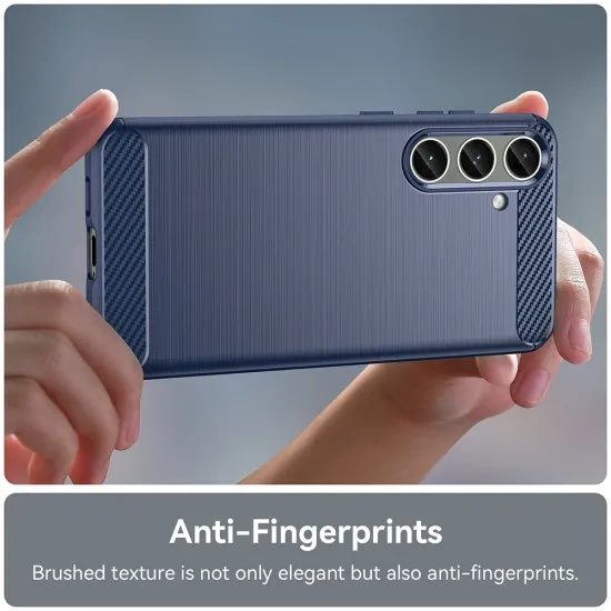 Husa pentru Samsung Galaxy S24 Plus - Techsuit Carbon Silicone - Blue Husa pentru Samsung Galaxy S24 Plus - Techsuit Carbon Silicone - Blue