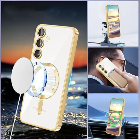 Husa pentru Samsung Galaxy S24 Plus - Techsuit Luxury Crystal MagSafe - Deep Green Husa pentru Samsung Galaxy S24 Plus - Techsuit Luxury Crystal MagSafe - Deep Green