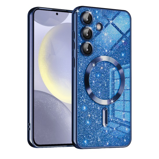 Husa pentru Samsung Galaxy S24 Plus - Techsuit Luxury Glitter MagSafe - Deep Blue