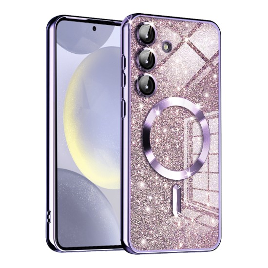 Husa pentru Samsung Galaxy S24 Plus - Techsuit Luxury Glitter MagSafe - Light Purple