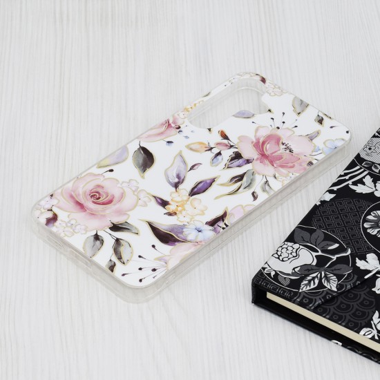 Husa pentru Samsung Galaxy S24 Plus - Techsuit Marble Series - Chloe White