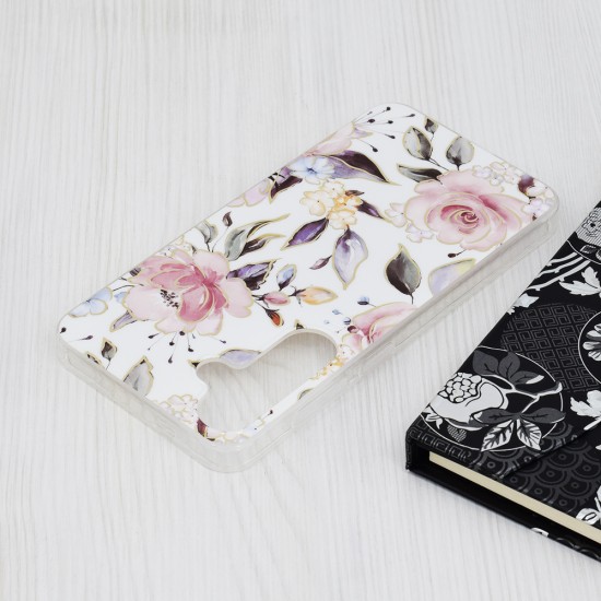 Husa pentru Samsung Galaxy S24 Plus - Techsuit Marble Series - Chloe White