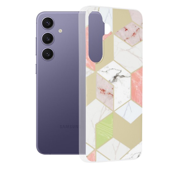 Husa pentru Samsung Galaxy S24 Plus - Techsuit Marble Series - Purple Hex